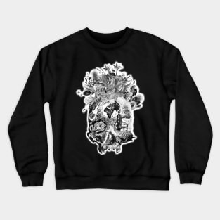 Botanical Earth Skull Crewneck Sweatshirt